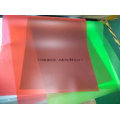 Folha rígida plástica transparente gravada colorida do PVC para Pritning